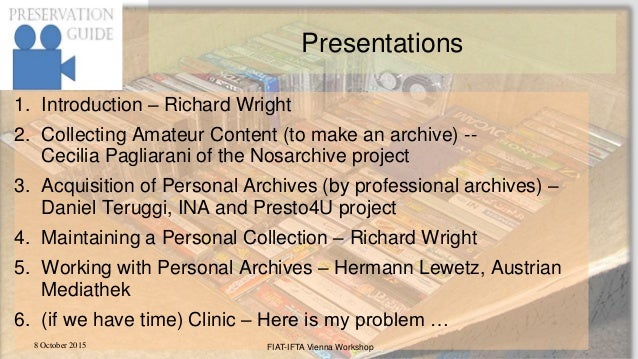 Introduction to Audiovisual Archives